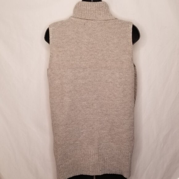 Francesca Blue Rain cableknit tunic top Gray Medium - Picture 10 of 11